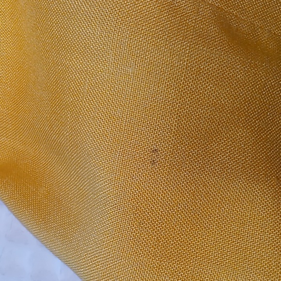 Vintage Christian Dior Linen Blazer Yellow Size 8 - Picture 13 of 16